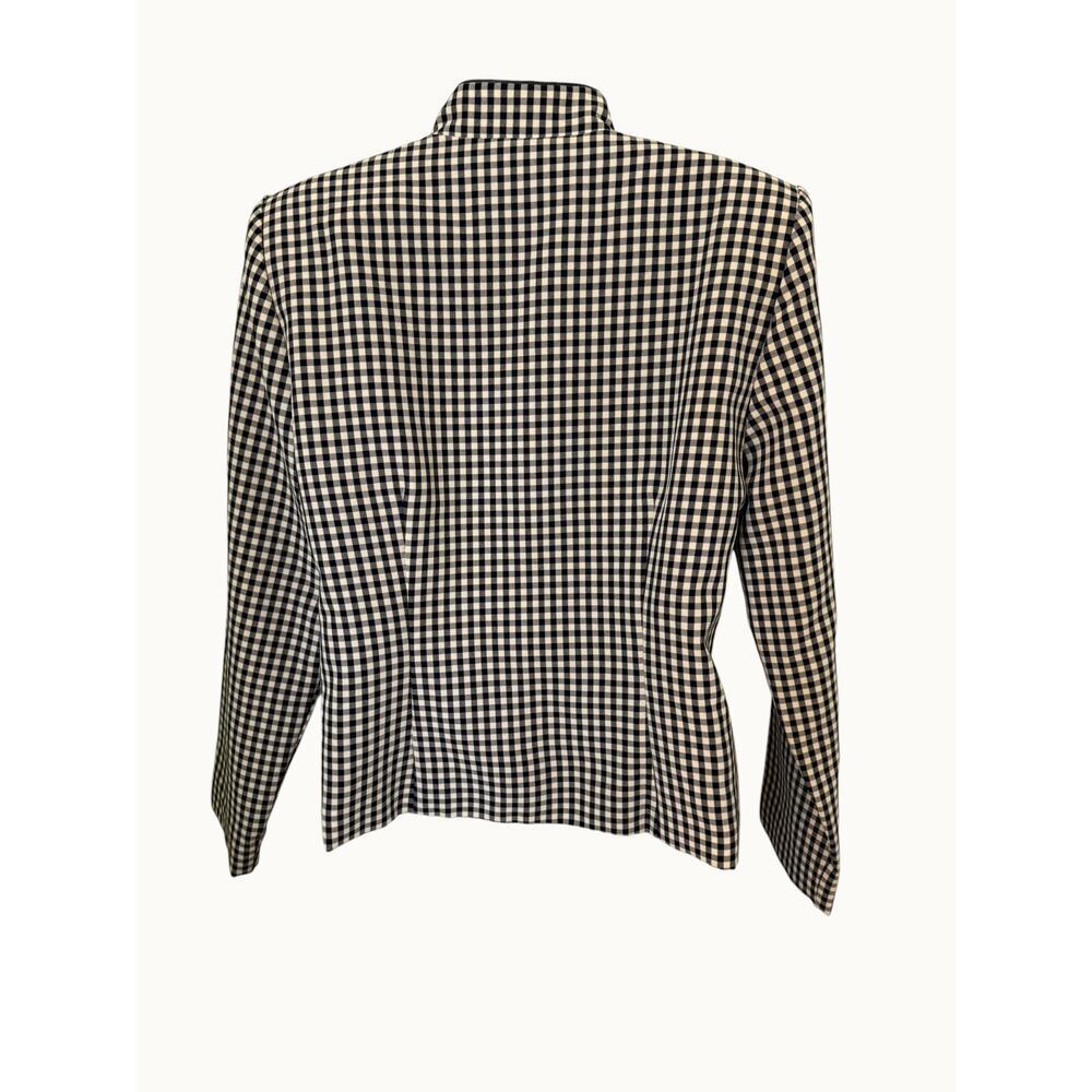 Bedford Fair Gingham Jacket Black/White Equestrian Blazer  8 - Picture 2 of 6